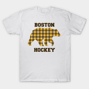 Plaid Boston Hockey T-Shirt